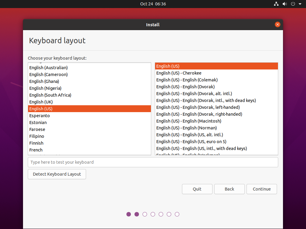 Choosing language prompt